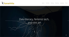 Desktop Screenshot of kanarinka.com