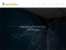 Tablet Screenshot of kanarinka.com